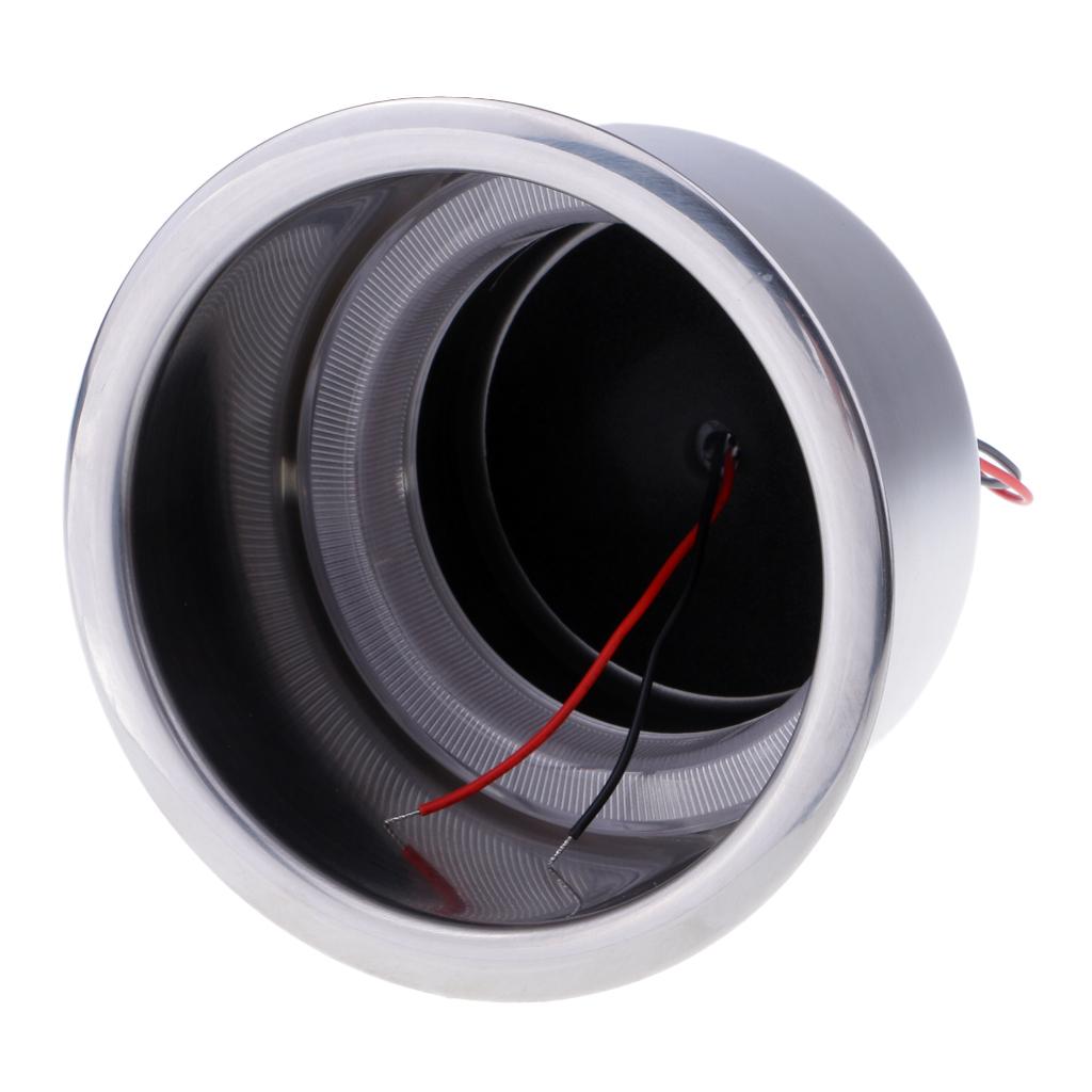 Stainless Steel Blue LED Light Cup Drink Holder for Marine Boat Car Truck RV