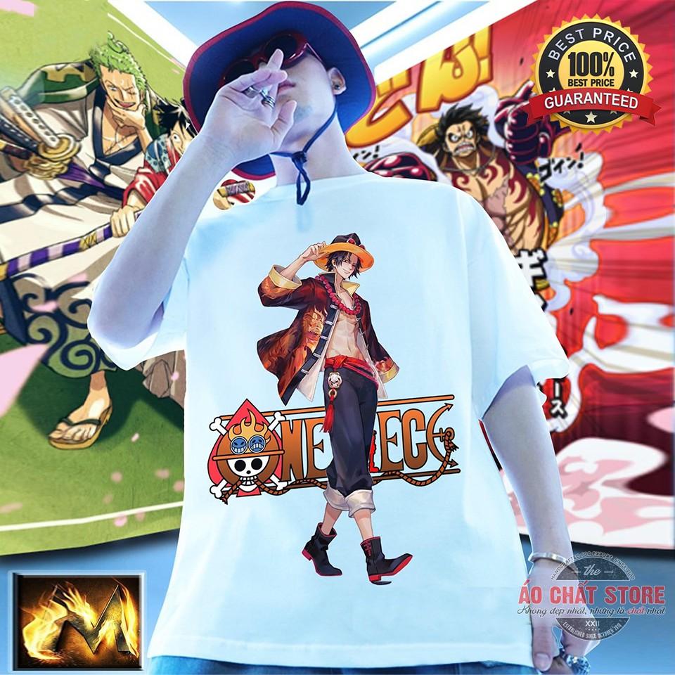 Áo Tay Lỡ Unisex Monkey Luffy Mũ Rơm Thư Pháp Cao Cấp | Áo Form Rộng One Piece Tshirt UN12