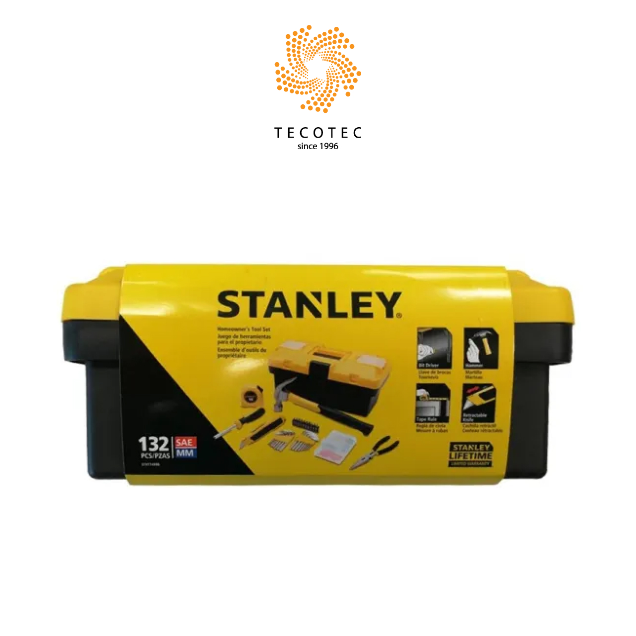 Bộ dụng cụ bằng nhựa 132 chi tiết Stanley STHT77663