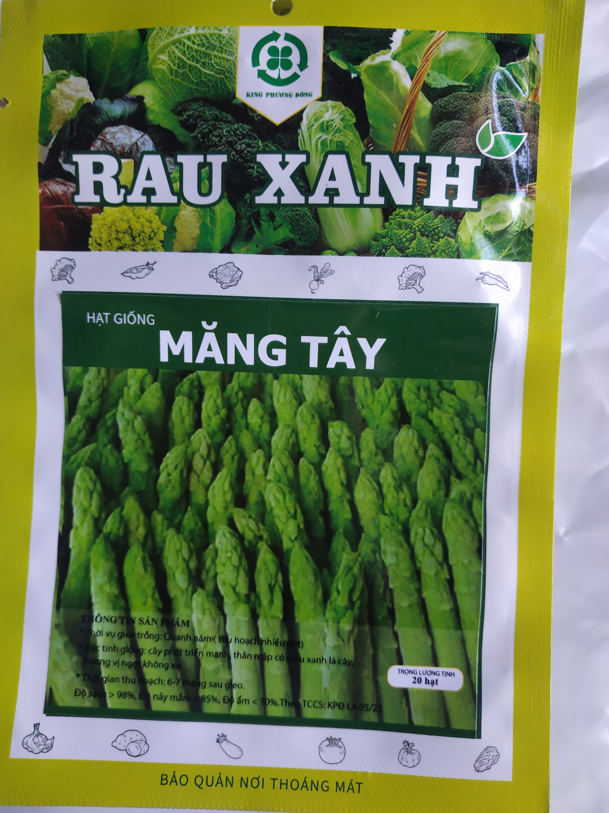 Hạt giống MĂNG TÂY - gói 20 hạt