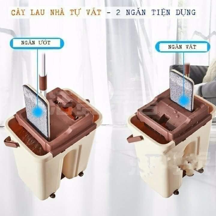 Cây lau nhà 360 độ chính hãng cao cấp, nhập khẩu nguyên chiếc về Việt Nam