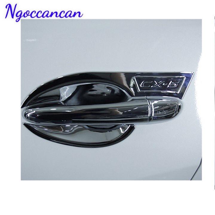 Bộ 4 Ốp Hõm Cửa Xe Mazda CX5 Đời 2018-2020 Mạ Crom