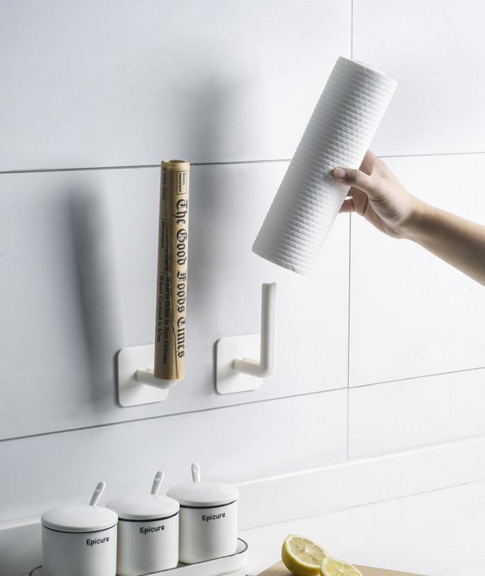Bộ 2 móc treo thớt, nắp nồi, khăn giấy siêu tiện lợi, móc treo vật dụng gia đình, phòng tắm GD427-TreoThot