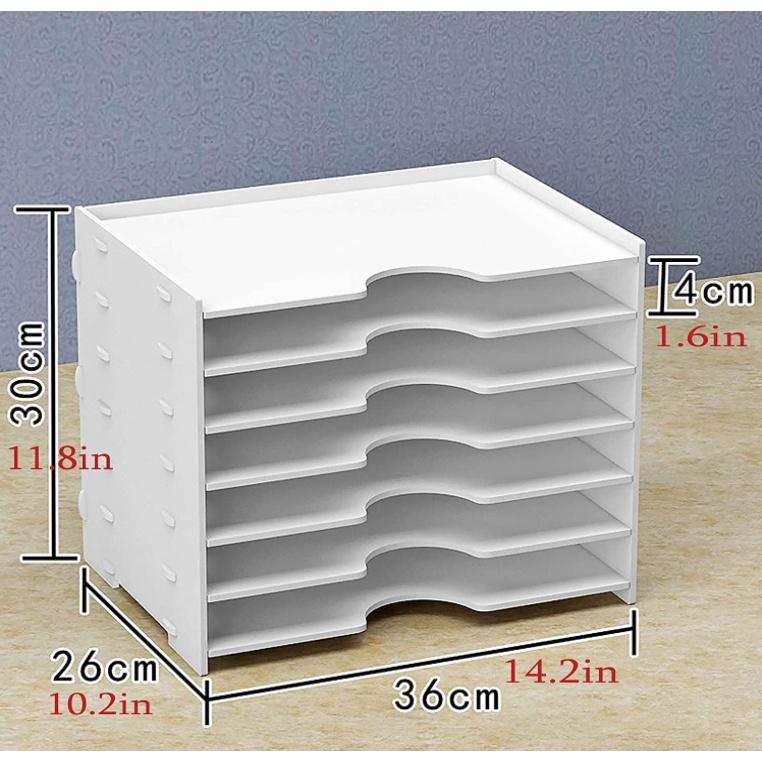 Kệ tài liệu 7 tầng văn phòng FILE ORGANIZER WHITE