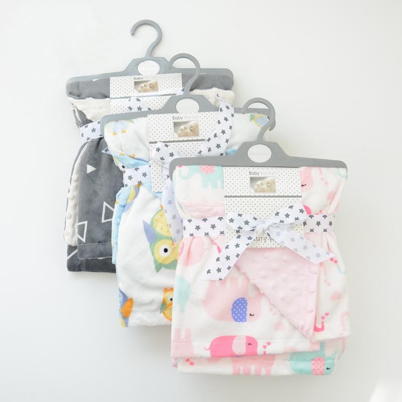 Nỉ Mặc Chăn Cho Bé Với Hai Lớp Phối Lưng Bé Sơ Sinh Chăn Ấm Cho Bé Sơ Sinh Đầm BK003