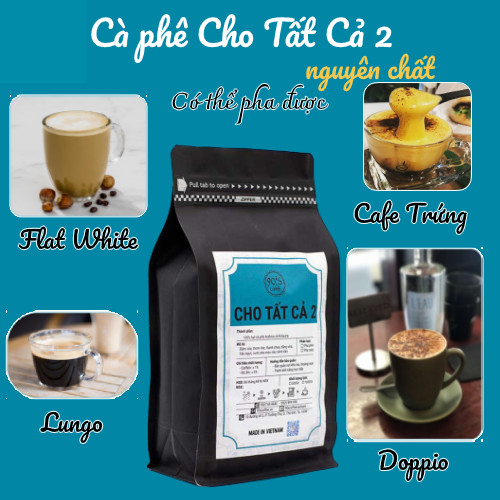 Cà Phê Rang Xay Nguyên Chất - 90S Coffee Vietnam | Cà Phê Cho Tất Cả 02 | Công Thức Phối: Arabica + Robusta | 100% Cà Phê Sạch | Chua Nhẹ - Hậu Vị Ngọt