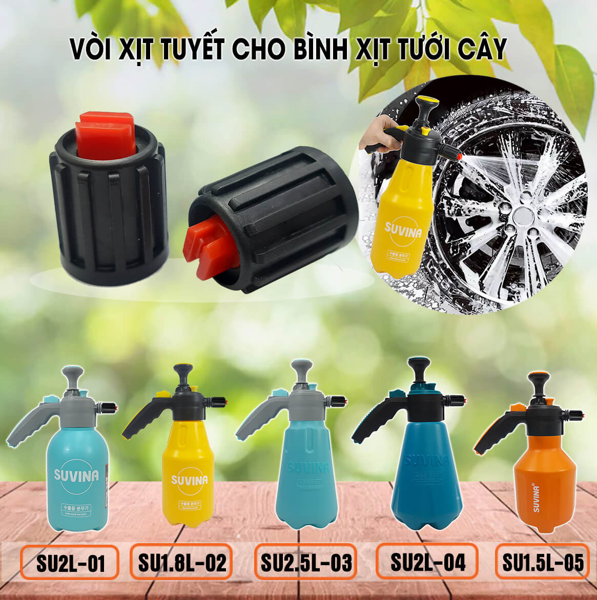 Bình Phun Tưới Cây Dạng Xịt 1,5 Lit SU1.5L-05, màu XANH NGỌC Nhẹ Nhàng Tinh Tế, Chỉnh Phun Sương hoặc Tia Nước Xa, Thiết Kế Kiểu Dáng Xu Hướng, Chất Liệu HDPE, Xịt Tự Động Rảnh Tay