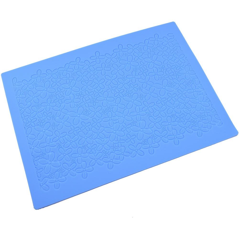 Khuôn Ren Hoa Hồng, 4 Lá Trang Trí Bánh Khuôn Silicone Trang Trí Bánh
