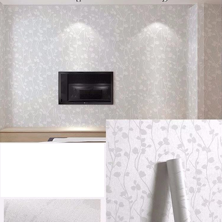 Combo 10 mét giấy dán tường, decal dán tường trang trí nhà cửa DÂY LEO TRẮNG khổ 45cm