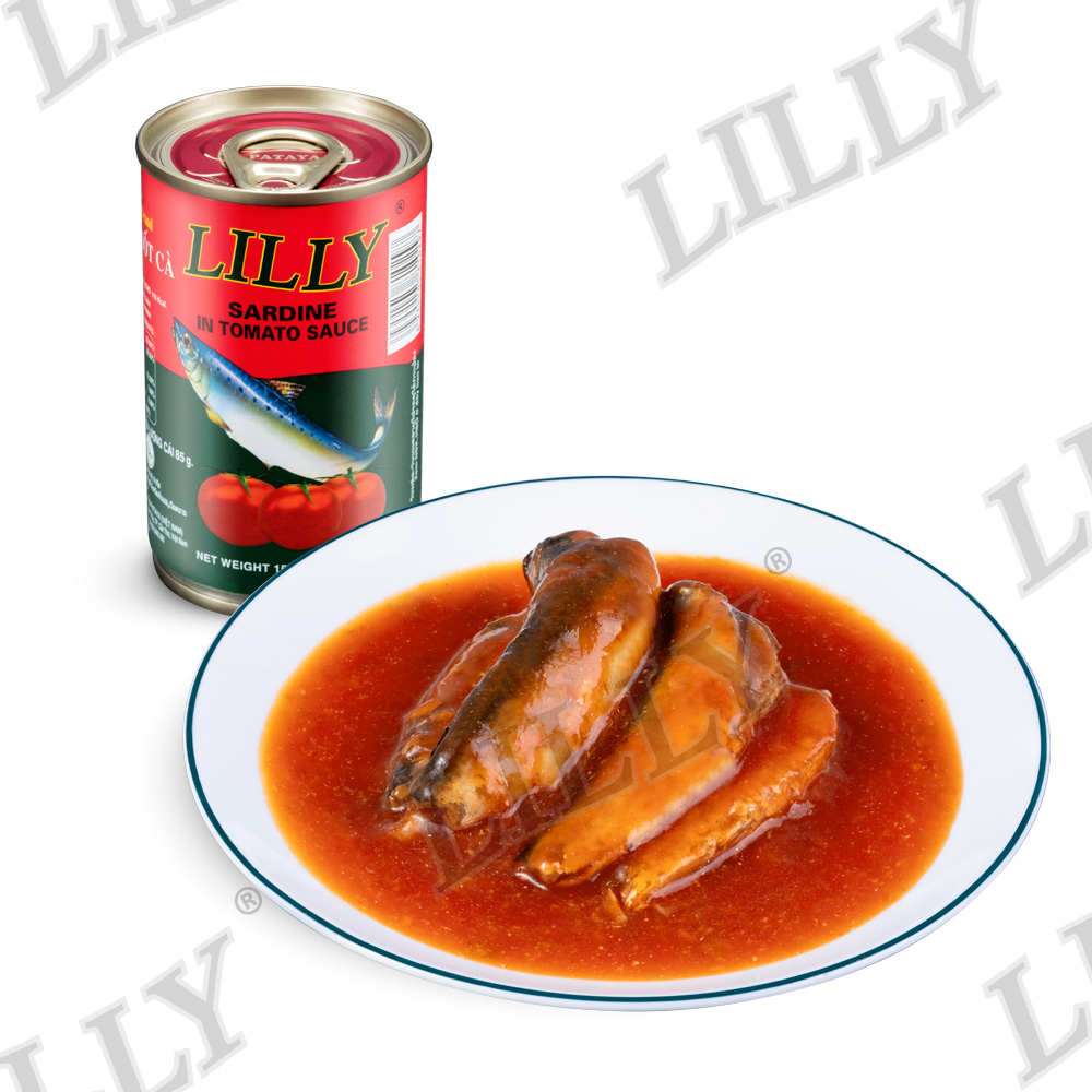 Cá hộp Lilly cá Trích sốt cà-lốc 10 lon