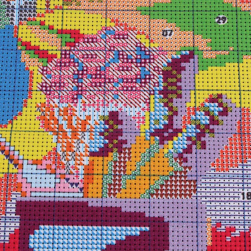 Handmade Stamped Cross Stitch Kits Embroidery Crafts - Drunkard 14CT 43x41cm