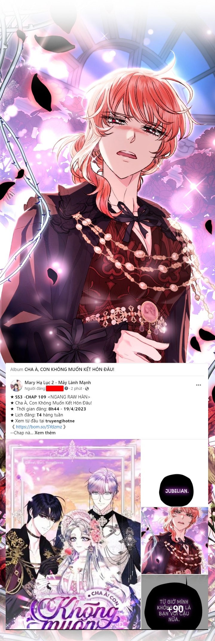 cha à, con không muốn kết hôn đâu chapter 109.1 2