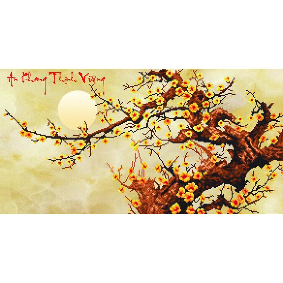 Tranh đính đá an khang thịnh vượng