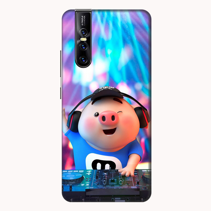 Ốp lưng điện thoại Vivo V15 hình Heo Con Làm DJ - Hàng chính hãng