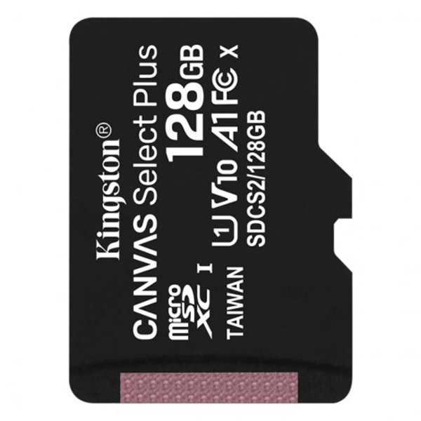 Thẻ nhớ 128GB MicroSDXC Kingston Canvas Select SDCS2/128GB- Hàng chính hãng