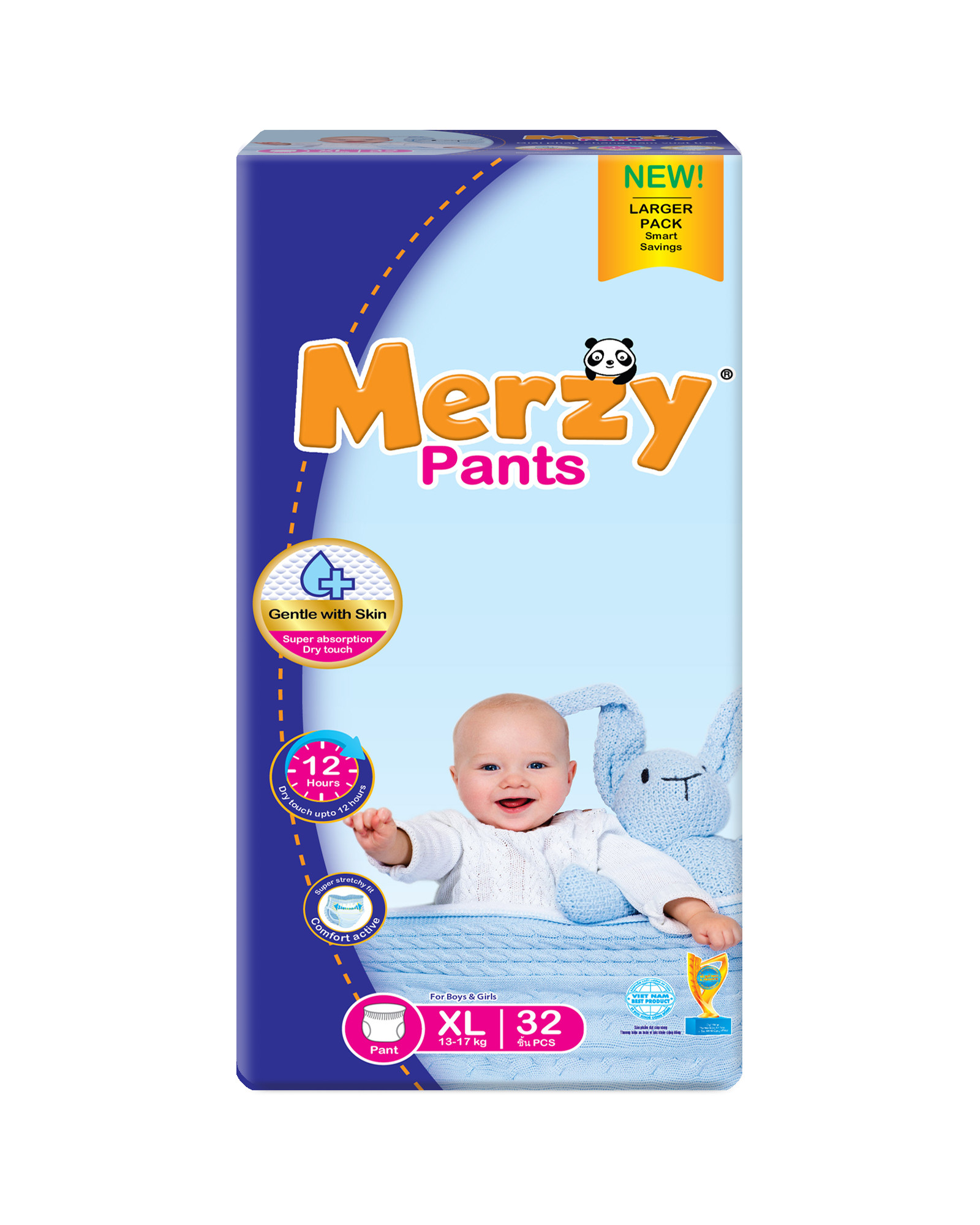 Tã Quần Merzy gói đại XL32 (32 miếng)