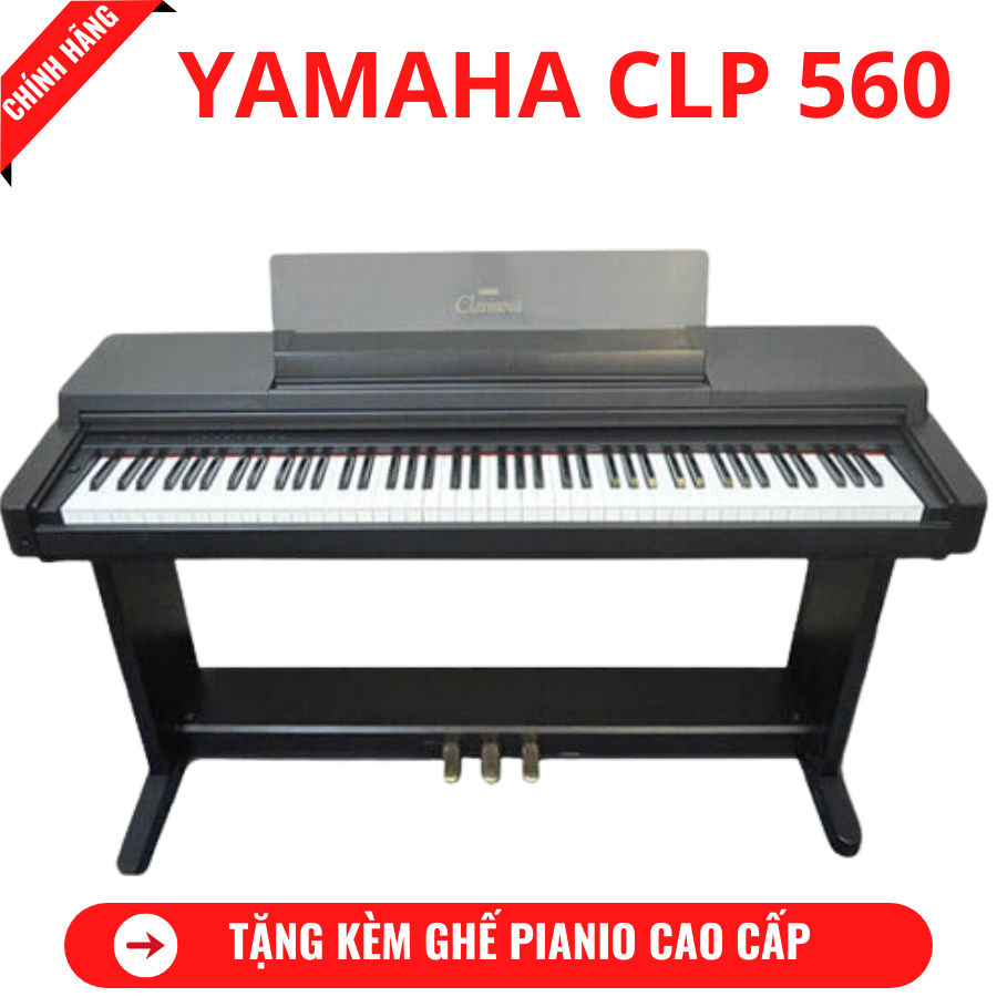 Đàn Piano Điện Yamaha CLP 560 + Tặng Kèm Ghế Piano Cao Cấp + Khăn Phủ Đàn