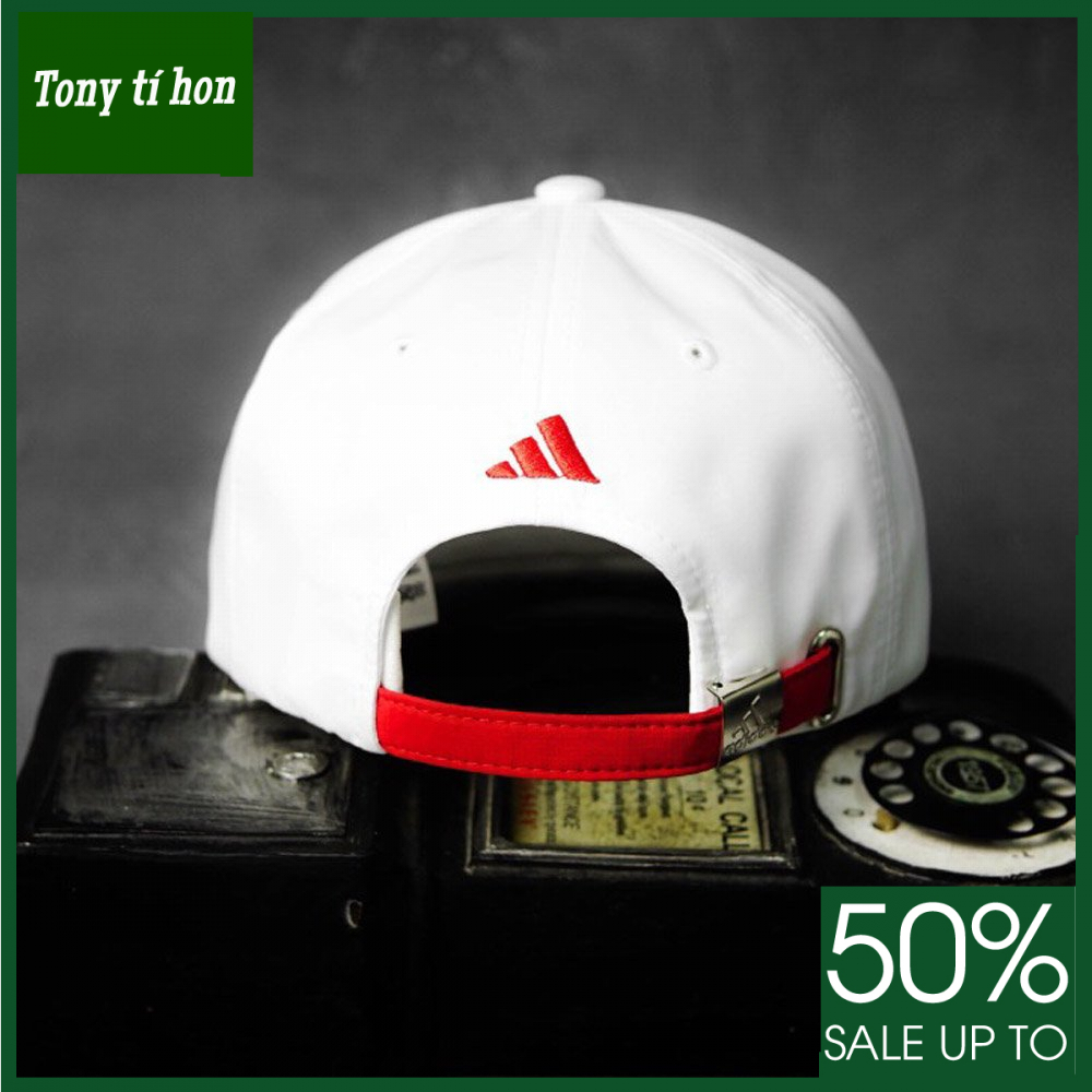 Tony tí hon - Mũ/nón kết lưỡi trai trắng hoa thời trang nam nữ cao cấp