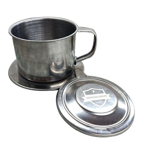 Phin Cafe Inox LC1 Khắc Laser Tên Logo Theo Yêu Cầu