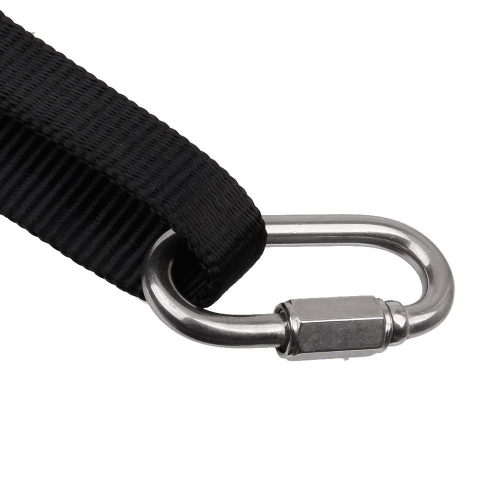 Adjustable Foot Sling Climbing Ascender Foot Loop Sling Rope Black