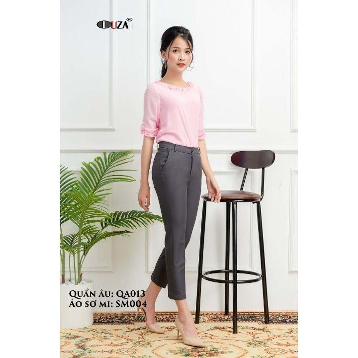 Áo sơ mi 2 lớp hoa cổ hoa tay
