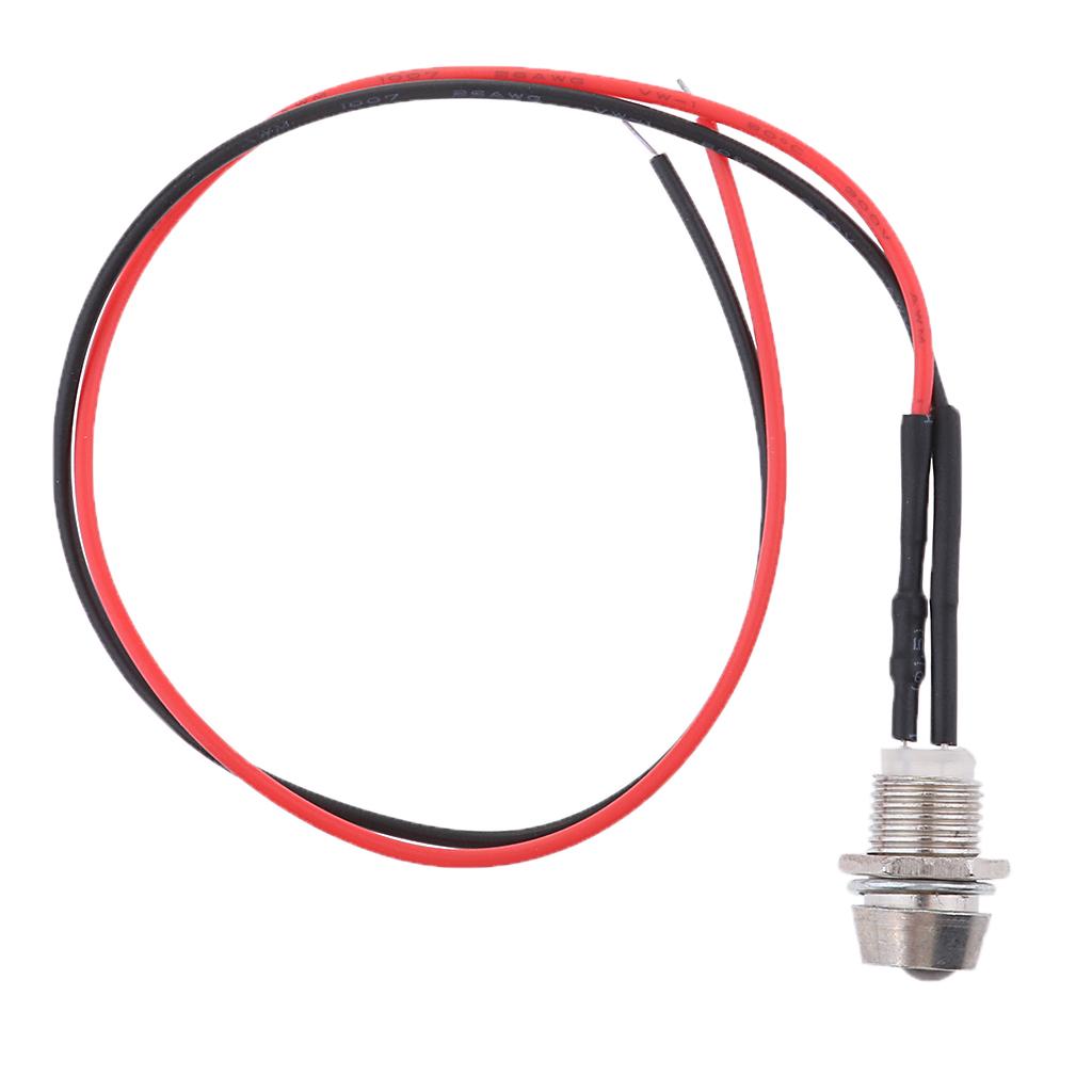Pack of 5 LED 12V 1.8W Indicator Light Car Boat Dashboard Panel Bulbs Red