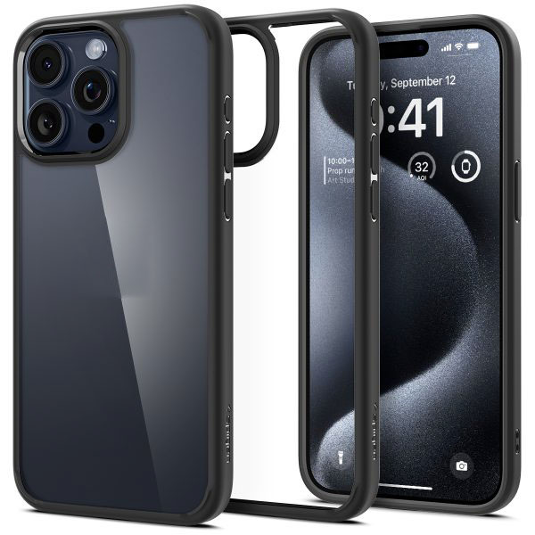 Ốp Lưng Spigen Ultra Hybrid Crystal Dành Cho iPhone 15 Pro/ 15 Pro Max Mỏng Nhẹ Nhưng An Toàn Cho Điện Thoại Hàng Chính Hãng