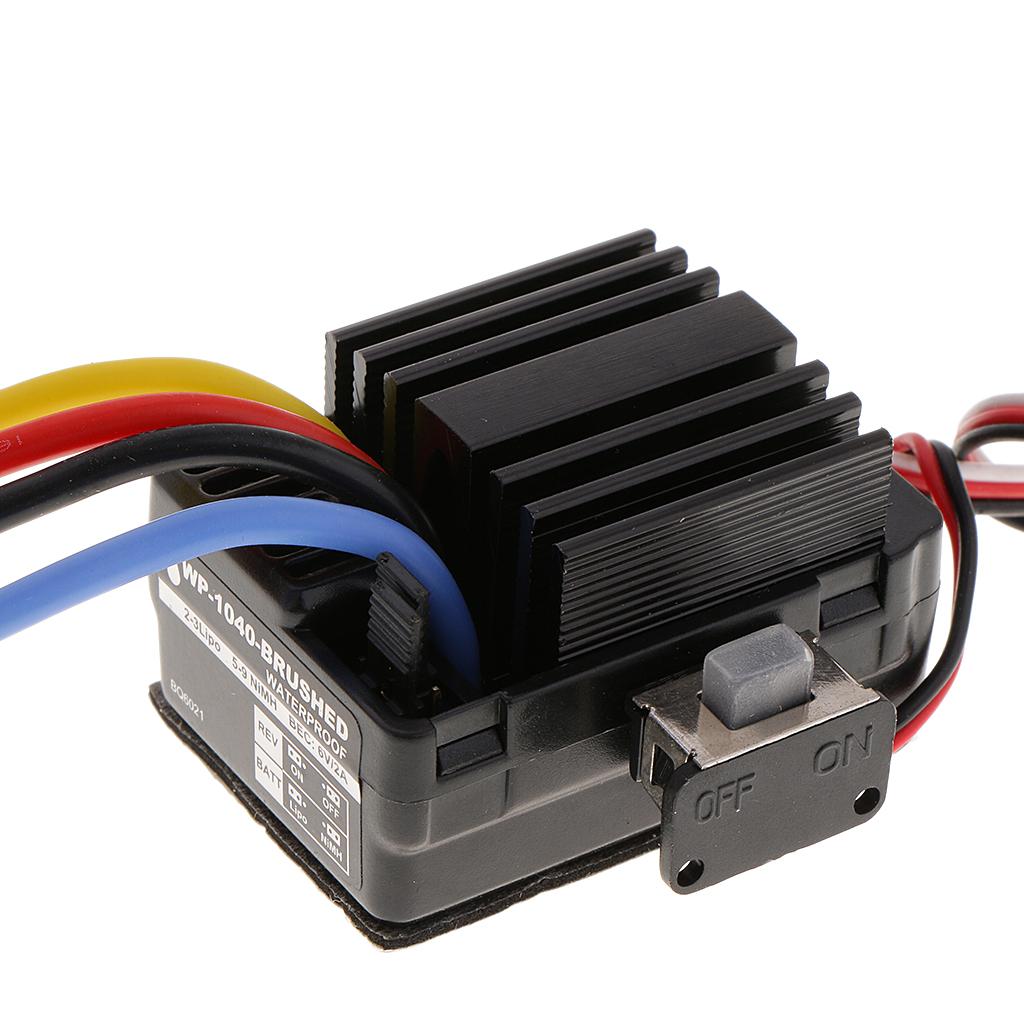 Chống Nước Chải 40A ESC Fwd/Tái Bản Xây Dựng trong 5 V/2A BEC cho Xe đua Thuyền Mô Hình