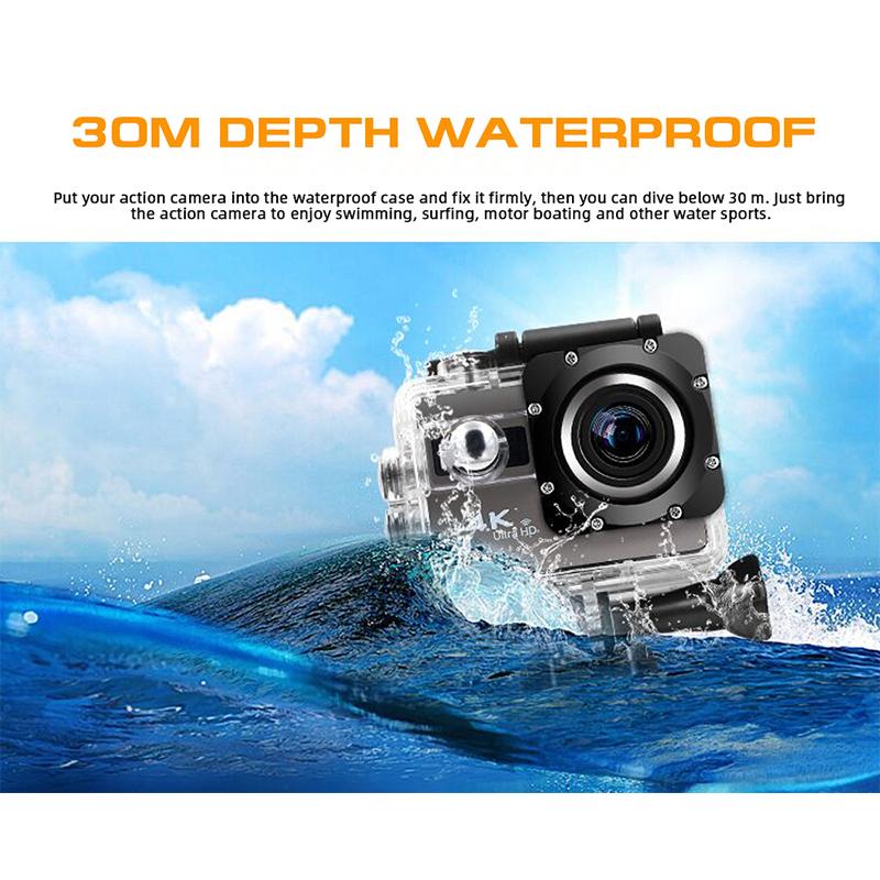 Waywalkers Ultra HD 4K 60fps WiFi Camera hành động chống lắc