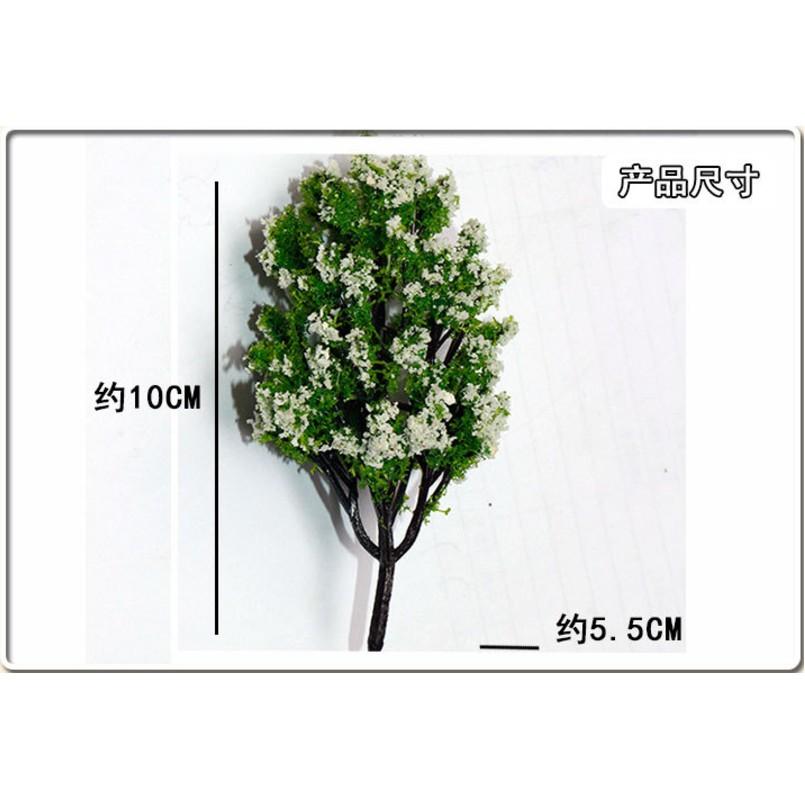 KHO-HN * Mẫu mô hình cây hoa mận trắng trang trí tiểu cảnh, nhà búp bê, bonsai(TREE-09)