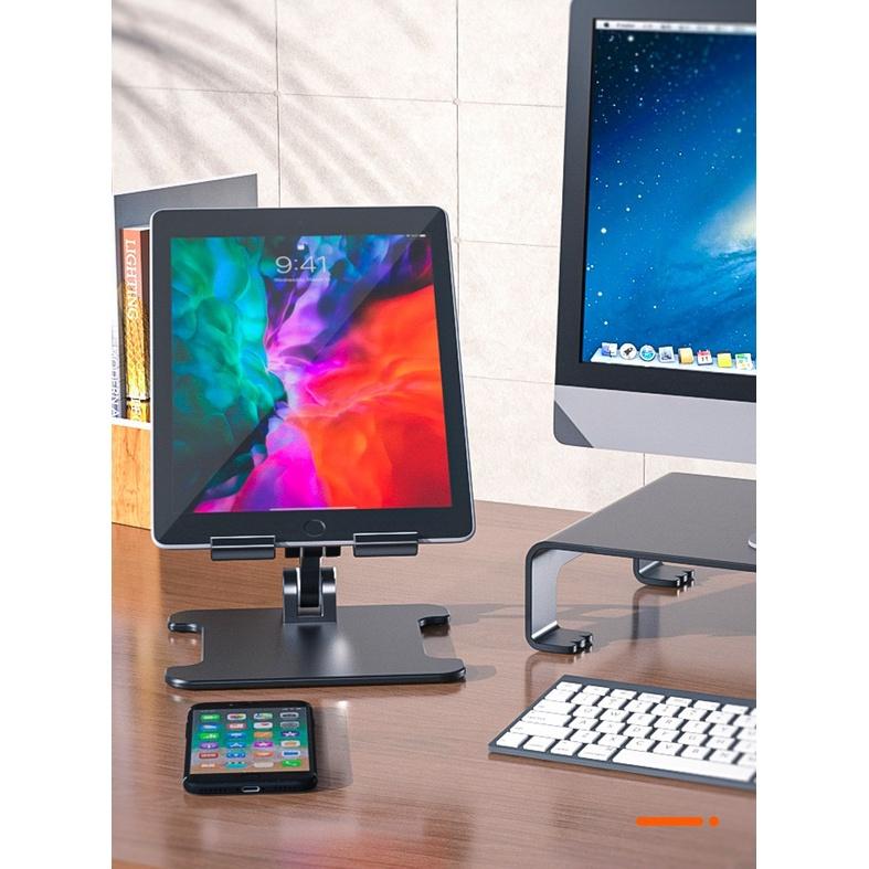 Giá đỡ Tablet Stand cho iPhone, iPad, Galaxy Tab MT88 dạng đỡ tablet xoay 180 độ, hợp kim nhôm, điều chỉnh độ cao.