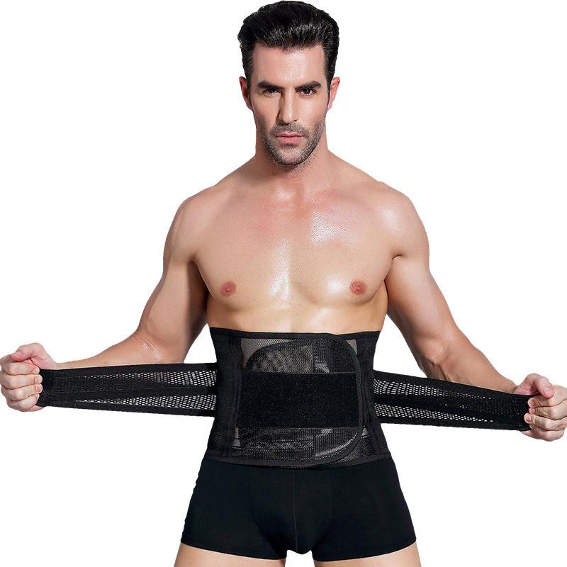 Thể Dục Thể Thao Thắt Lưng Hỗ Trợ Giảm Béo Bụng Shaper Tiết Mồ Hôi THẮT NƠ EO Áp Lực Đàn Hồi Băng Có Thể Điều Chỉnh Dây Cho Nam