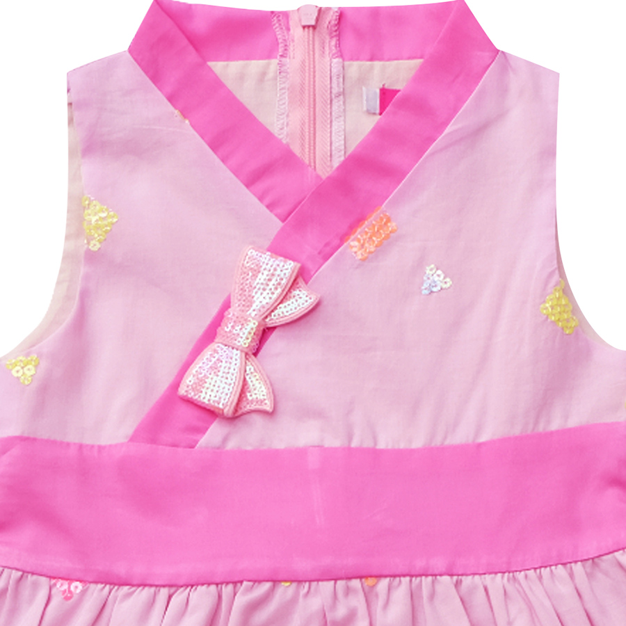 Đầm CucKeo Kids Hanbok Cách Điệu Hồng - T81930