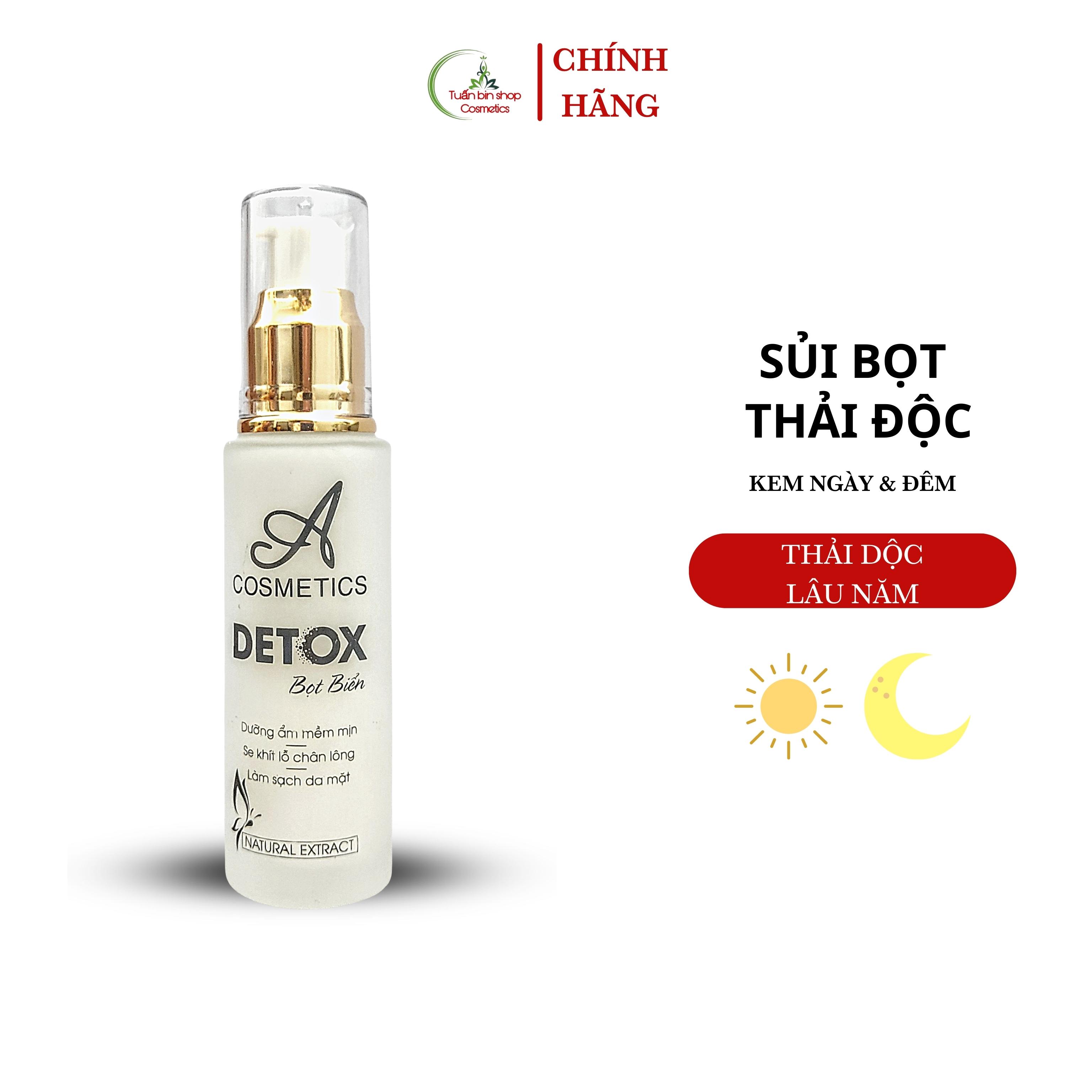 Combo dưỡng trắng mặt, kiềm dầu, thải độc da Acosmetics, kem face pháp, sữa rửa mặt trà xanh x2, detox bọt biển 190g