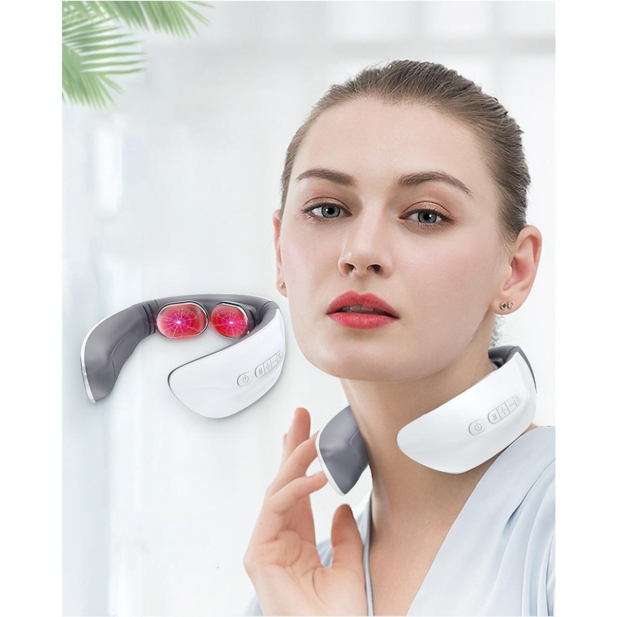 Máy Mát Xa Cổ Vai Gáy Massage Xung Điện Từ Trường Cân Bằng Âm Dương