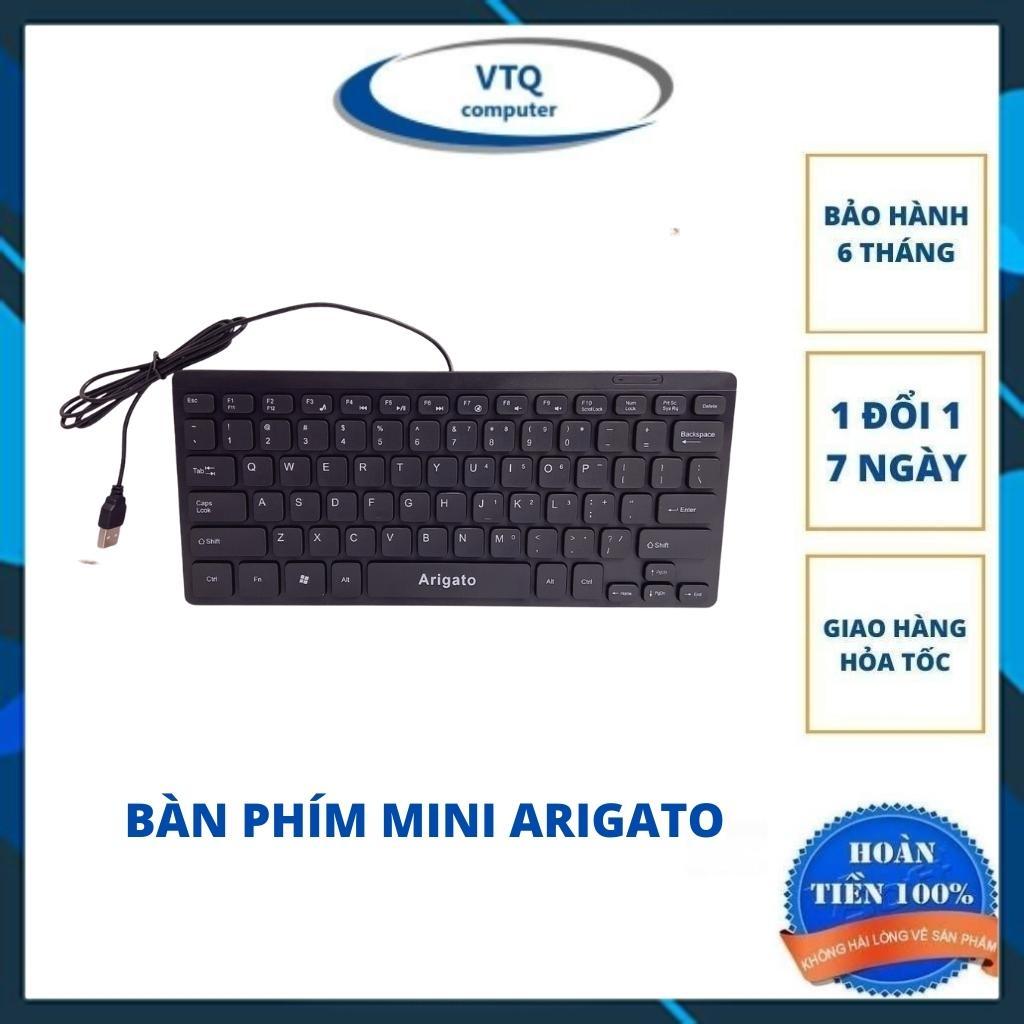 Bàn phím Máy tính Mini Tika / Arigato Có Dây USB (A1000) - Bảo Hành 6 Tháng