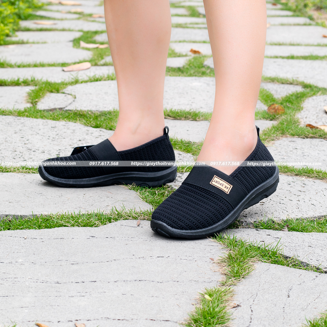 Giày lười nữ Anh Khoa CH993 hàng xuất nga đế đúc liền siêu bền chống hôi chân, chịu nước giặt nhanh khô, chuyên dùng đi bộ, thể dục, thể thao, du lịch, dã ngoại, dạo phố