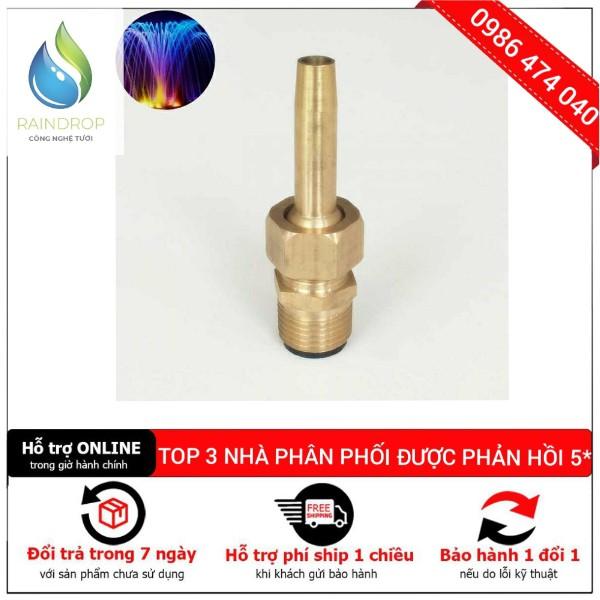 Đầu phun nước nghệ thuật đồng 1 tia phi 21mm
