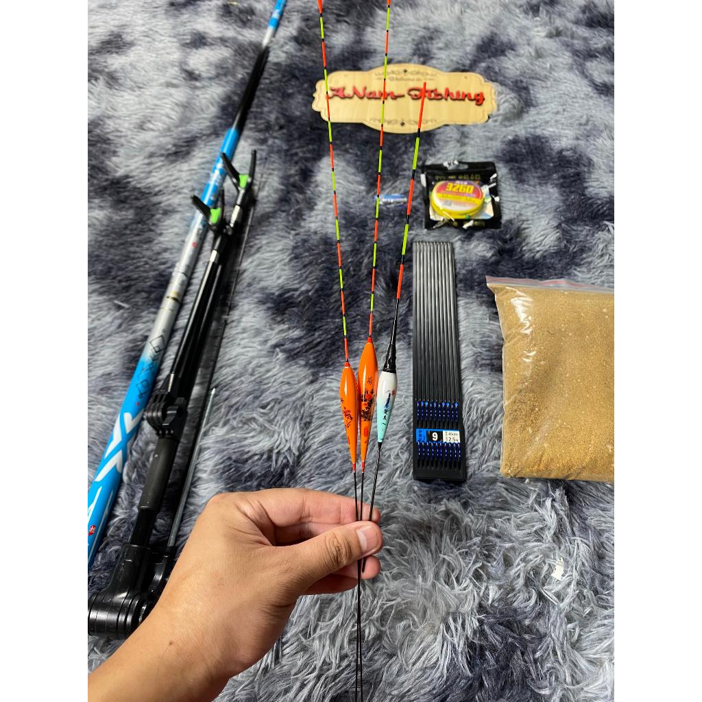 Combo Cần câu tay VIX HUA 5H Tặng kèm phụ kiện + Mồi Câu ANam-Fishing