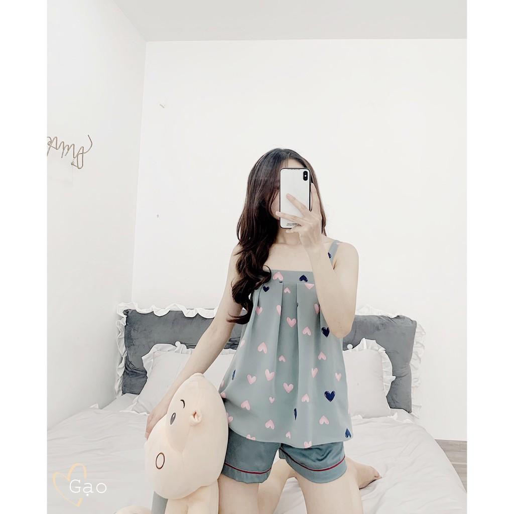 Set lụa thô 2 dây đùi siêu mát