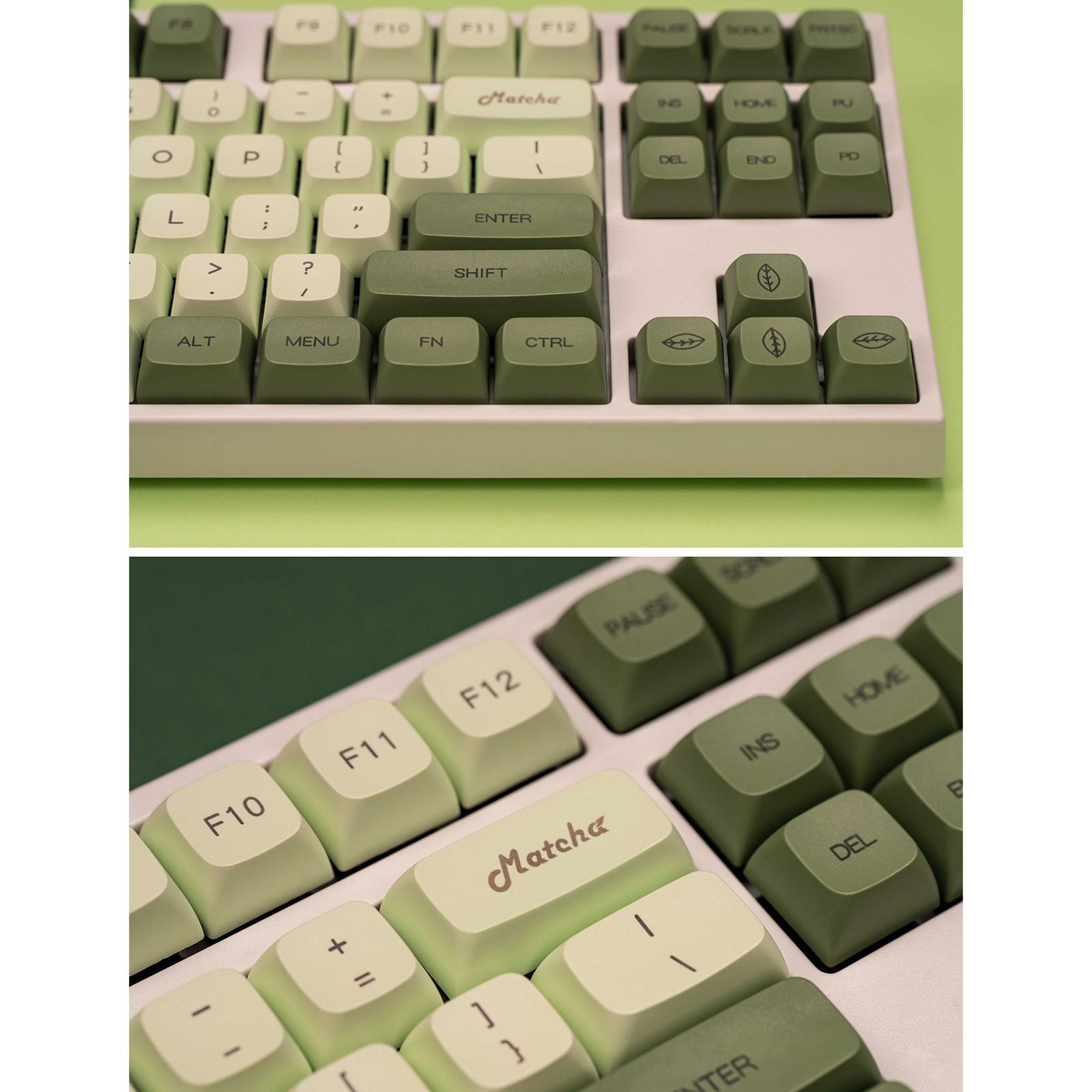 124-Key PBT Keycaps Cover for 87 98 104 108 61 63 64 68 75 Keyboard