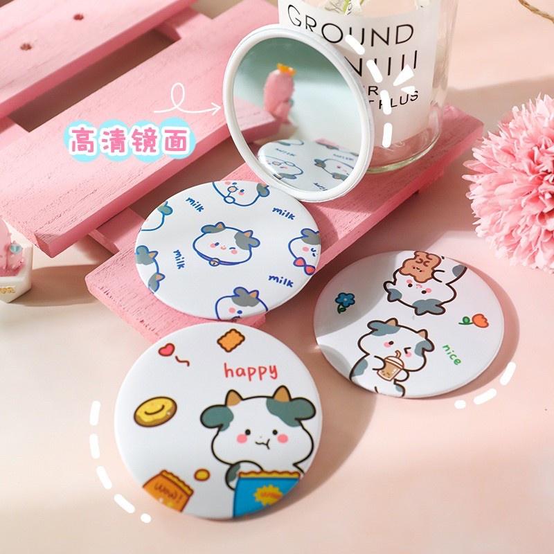 Gương Trang Điểm Mini Bỏ Túi Dễ Thương, Gương cầm tay bỏ túi phong cách nữ sinh Hàn Quốc