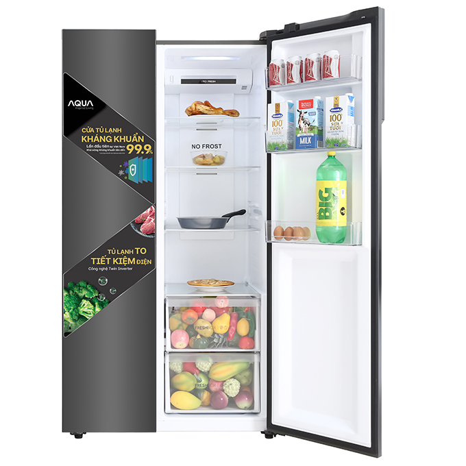 Tủ lạnh Aqua Inverter 541 lít AQR-S541XA(BL) - Hàng chính hãng (Giao hàng toàn quốc)