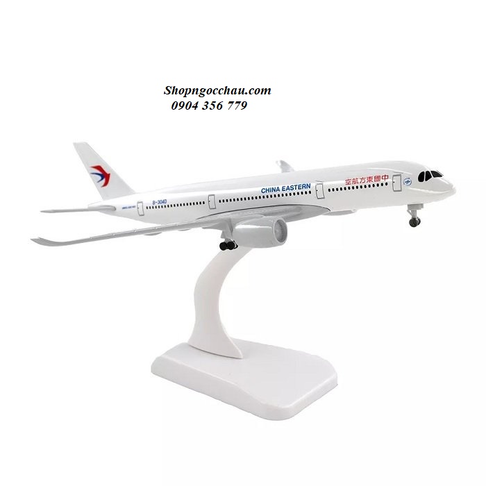 Mô hình máy bay tĩnh Airbus A350 China Eastern 20cm có bánh xe