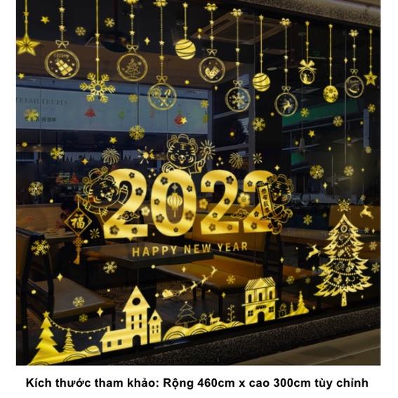 Decal trang trí Tết - 2022 HAPPY NEW YEAR