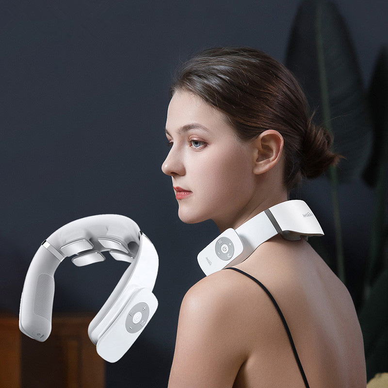Xiaomi Youpin Jeeback G3 Máy mát xa cổ không dây bằng điện TENS Xung giảm đau cổ 4 đầu Máy rung làm nóng Dụng cụ mát xa cổ tử cung
