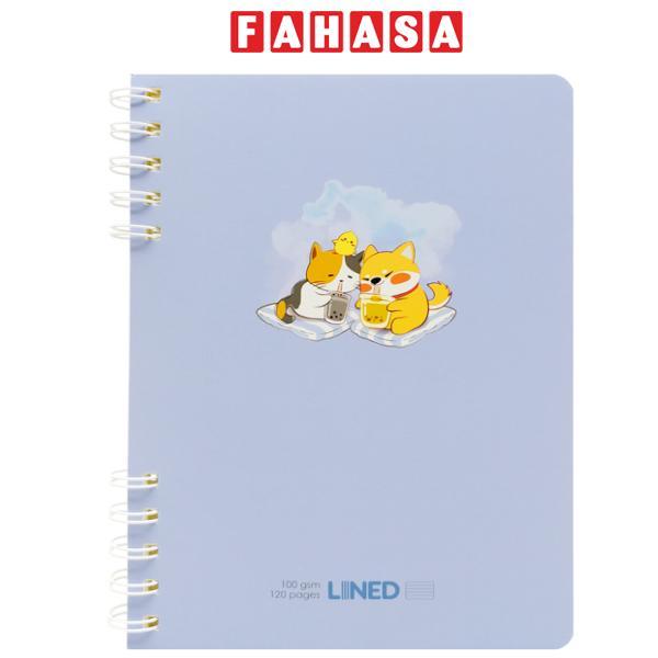 Sổ Lò Xo A5 - Kẻ Ngang - 120 Trang 100gsm - Thiên Long MB-025 - Màu Xanh Biển