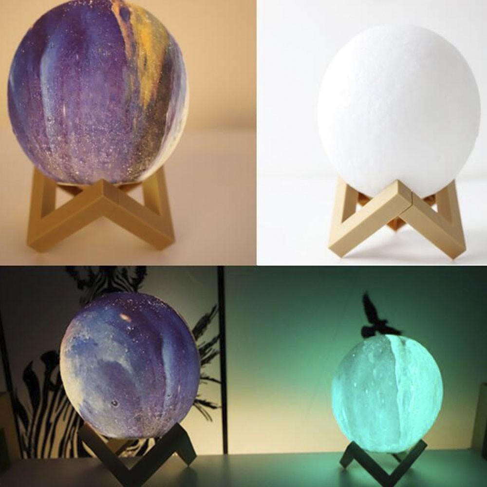 Đèn ngủ thiết kế hình mặt trăng 3D