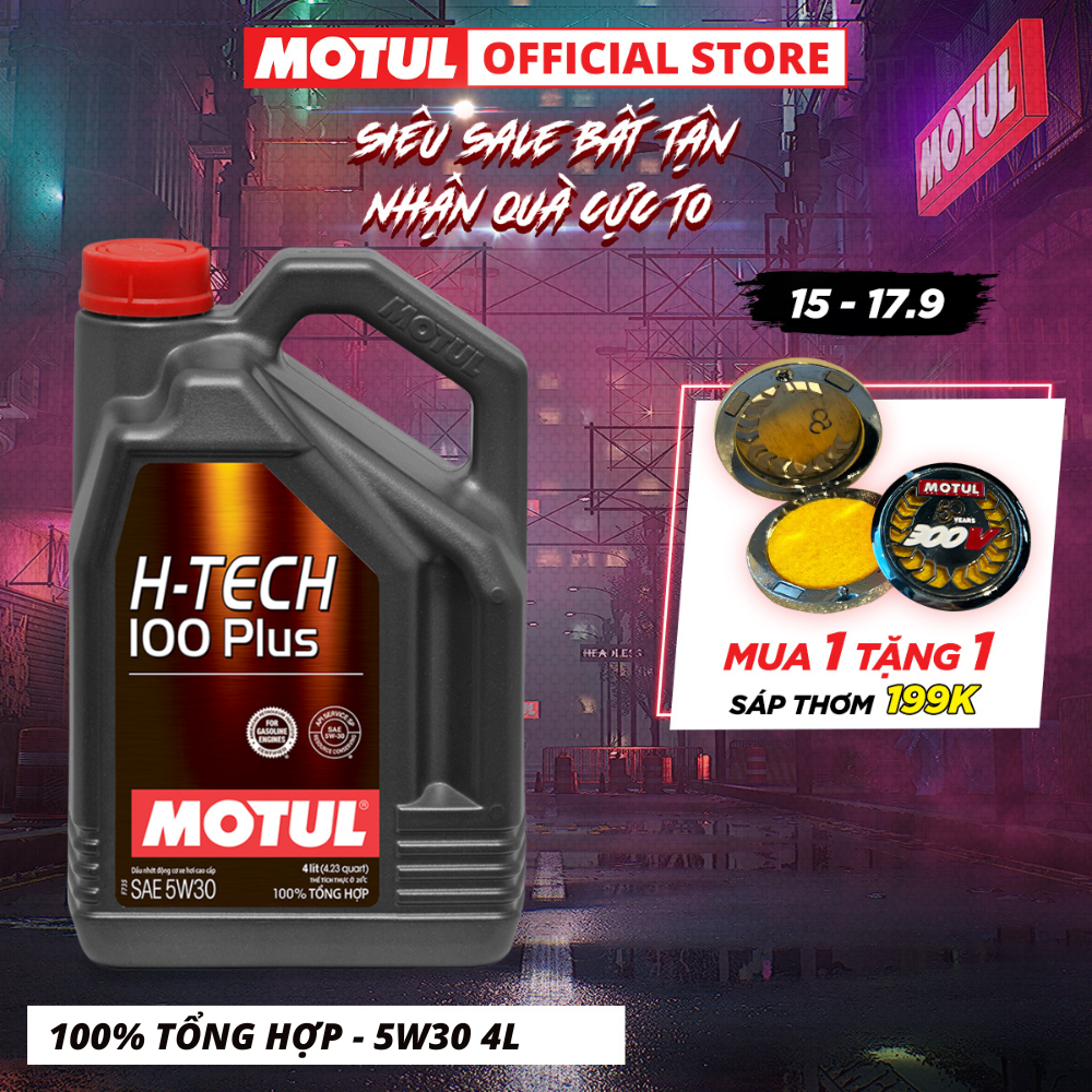 Dầu nhớt xe ô tô MOTUL H-TECH 100 PLUS 5W30 4L