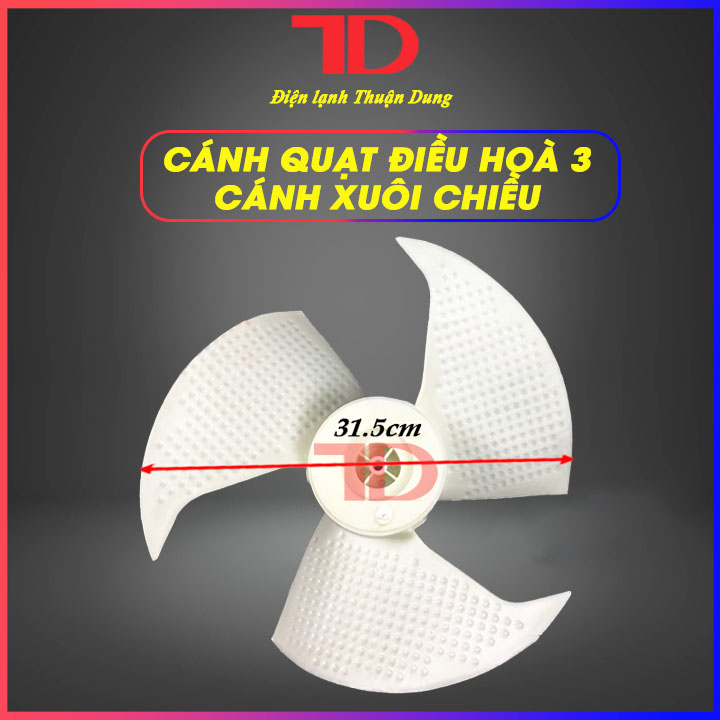 Cánh quạt 3 cánh NAGAKAWA dùng cho dàn nóng điều hòa - Điện Lạnh Thuận Dung